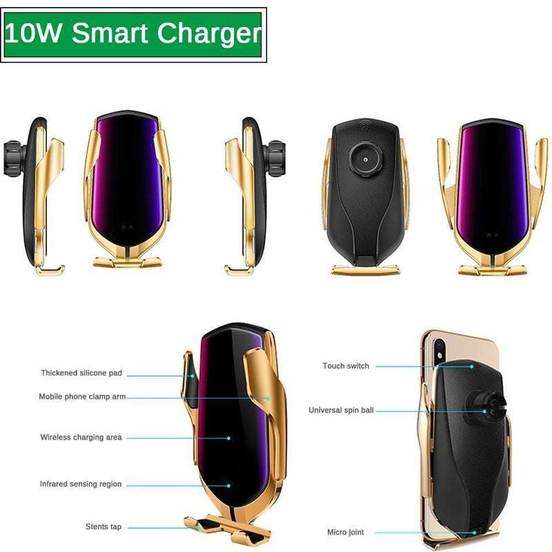 Carregador com Sensor Inteligente sem fio para carro